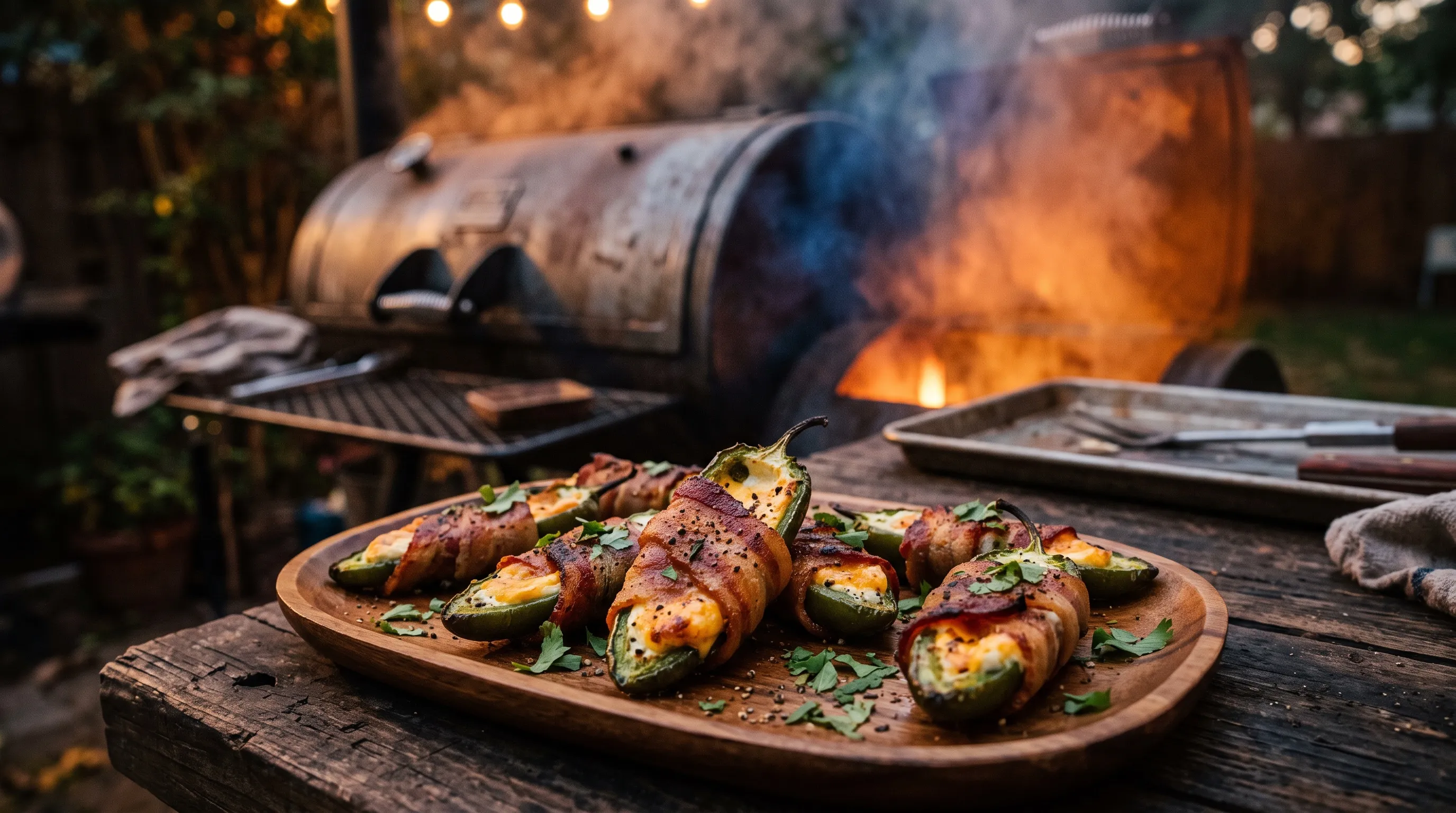 Gevulde jalapeños met katenspek
